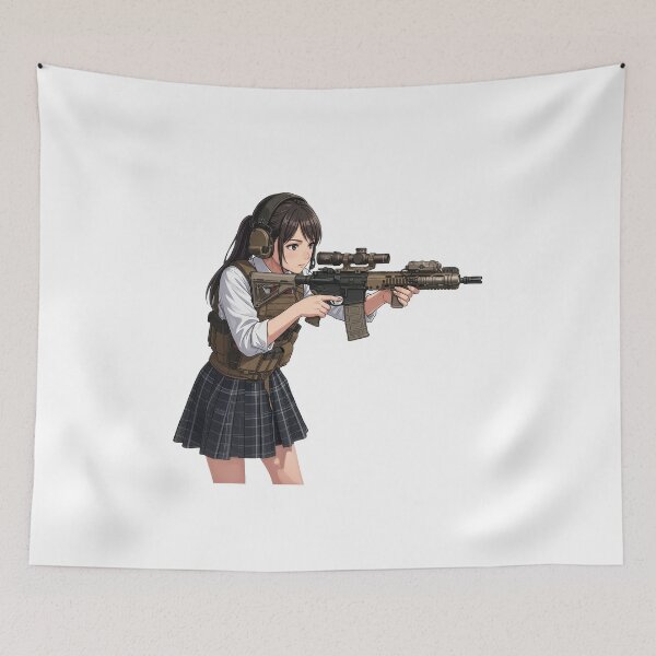 Item preview, Tactical School Girl - Anime Special Ops designed and sold by RAWLIFEGRAPHIC.
