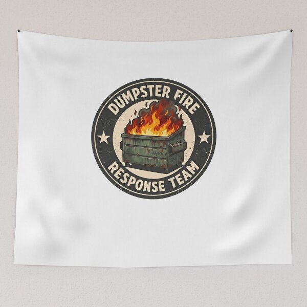 Item preview, Dumpster Fire Response Team Work Humor Problem Solver designed and sold by JonesFlora2025.