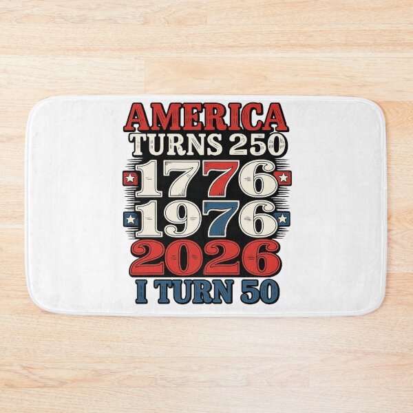 Item preview, America Turns 250 I Turn 50 1776,1976,2026 T-Shirt designed and sold by MerchlyMike.