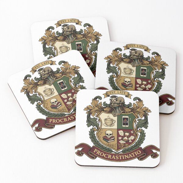 Item preview, University of Procrastination Crest designed and sold by krish-prints.