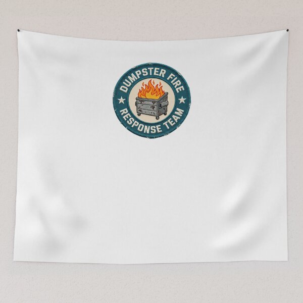 Item preview, Dumpster Fire Response Team Workplace Humor Crisis Management Professionals designed and sold by JonesFlora2025.