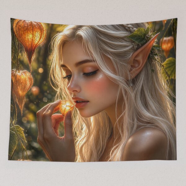 Item preview, Enchanted Elf Fairy | Magical Nature Fantasy Art designed and sold by DrakariArt.