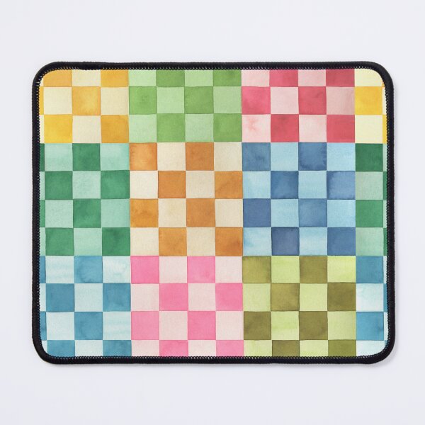 Item preview, Colorful Checkerboard - Multicolored Chess Square Tiles designed and sold by ninoladesign.