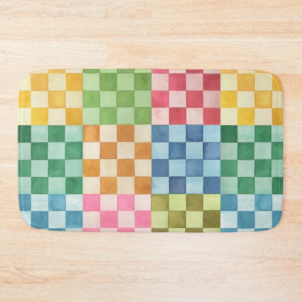 Item preview, Colorful Checkerboard - Multicolored Chess Square Tiles designed and sold by ninoladesign.
