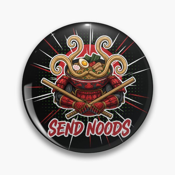 Item preview, Send Noods Ramen Samurai - Funny Japanese Food Pun & Anime Style designed and sold by IdentityinInk.