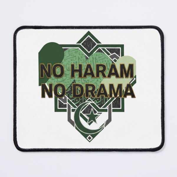 Item preview, No Haram No Drama Funny Muslim T-Shirt Islamic Humor  Gift for Muslim Women Men Halal Vibes Muslim Life designed and sold by Blessedhalal.