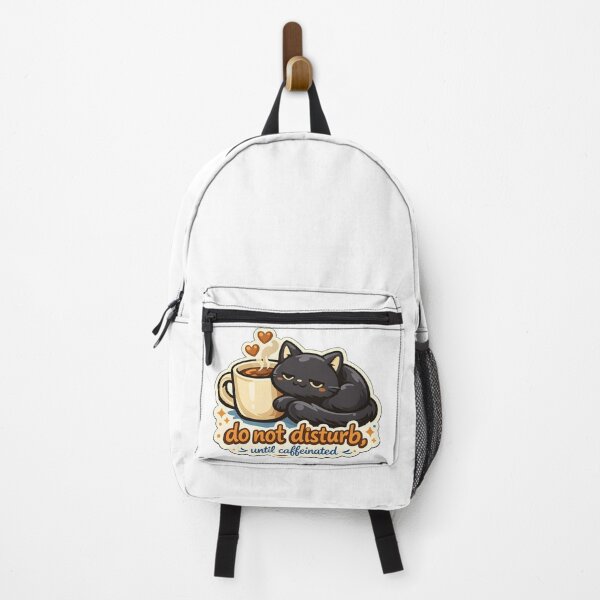 Item preview, Do Not Disturb Until Caffeinated Black Cat Coffee Design designed and sold by Naviora.