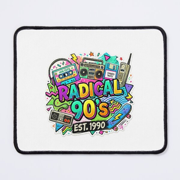 Item preview, Radical 90s Retro Sticker Design | Vintage Neon Aesthetic Graphic designed and sold by arifali786.