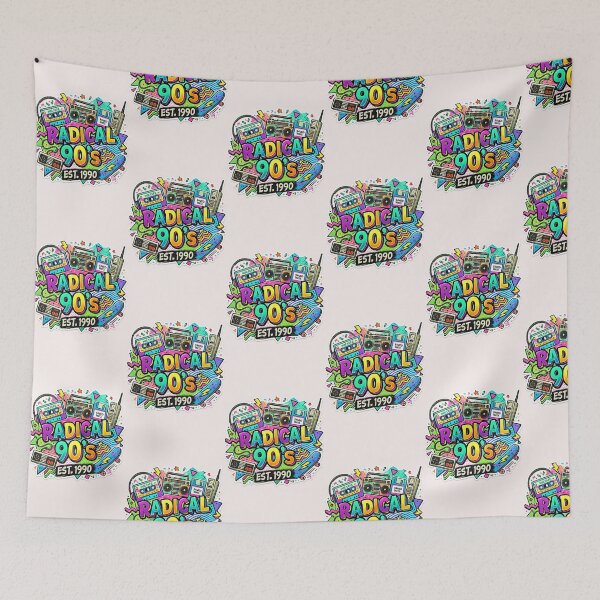 Item preview, Radical 90s Retro Sticker Design | Vintage Neon Aesthetic Graphic designed and sold by arifali786.