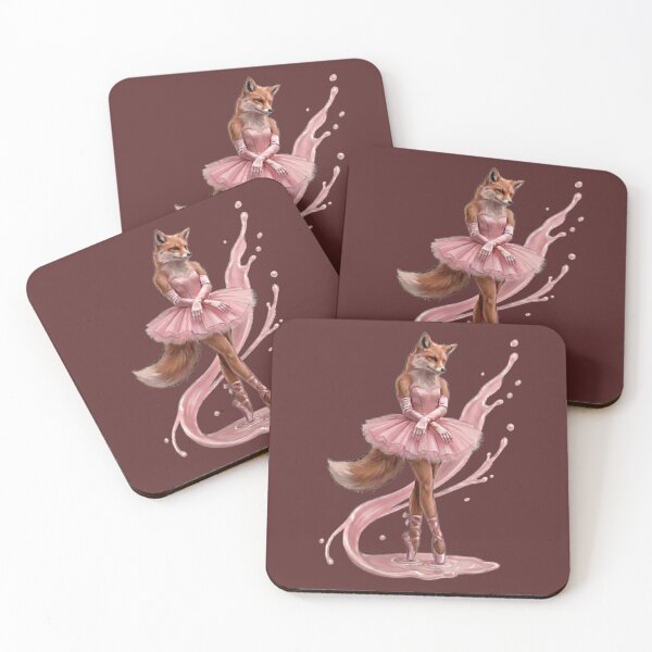 Item preview, Soft Pink Fox Ballerina Design designed and sold by MegaNovaArt.