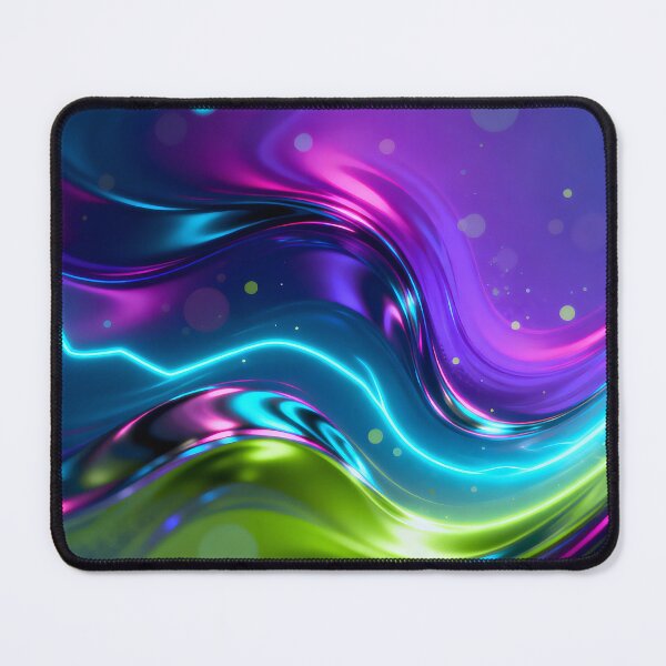 Item preview, Vibrant Neon Fluid Swirls Abstract Pattern designed and sold by Paulocdias.