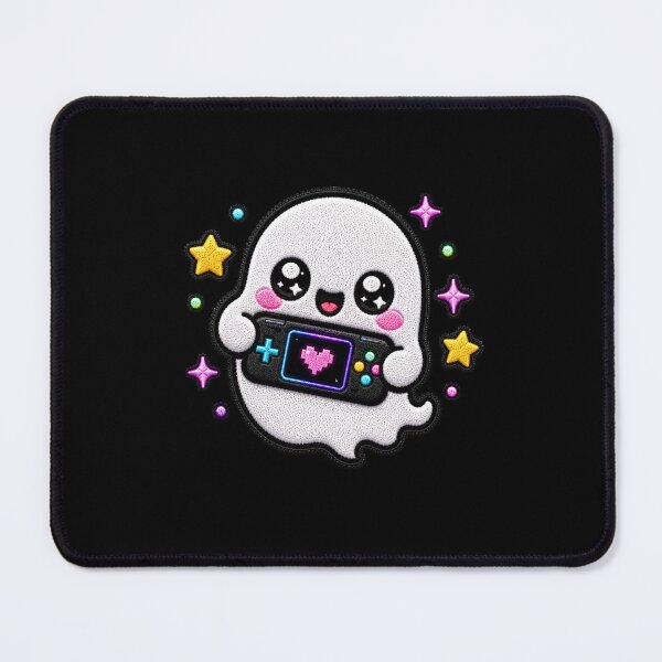 Item preview, Cute Ghost Gamer Embroidery Patch Cute Kawaii designed and sold by ColorSplash123.