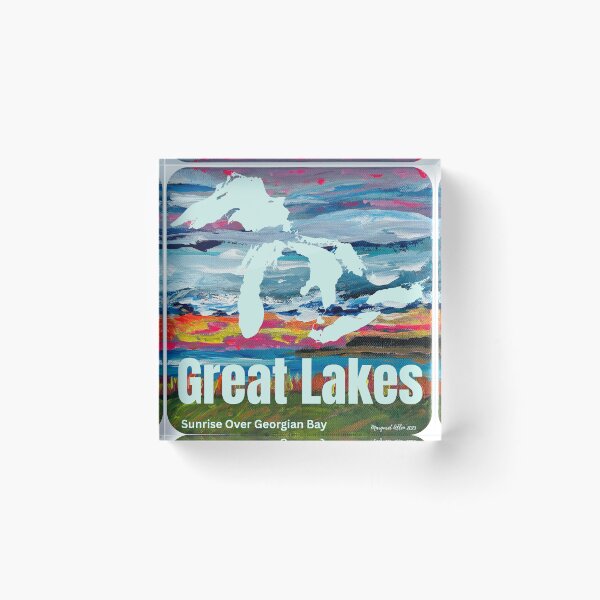 Item preview, Great Lakes “Sunrise Over Georgian Bay” Wearable Art - Canadian Artist Designed designed and sold by greatlakesimage.
