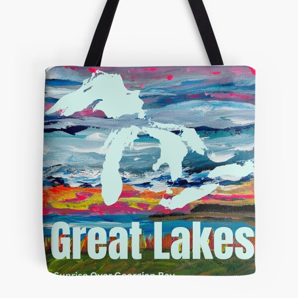 Item preview, Great Lakes “Sunrise Over Georgian Bay” Wearable Art - Canadian Artist Designed designed and sold by greatlakesimage.