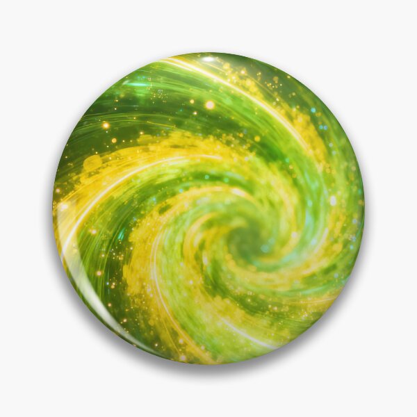 Item preview, Vibrant Green Yellow Abstract Cosmic Vortex designed and sold by Paulocdias.