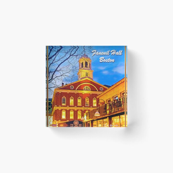 Item preview, Faneuil Hall at Dusk Boston Massachusetts, Digital Illustration designed and sold by AMacGPhilly.