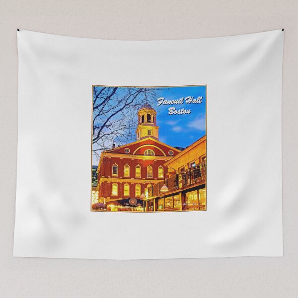 Item preview, Faneuil Hall at Dusk Boston Massachusetts, Digital Illustration designed and sold by AMacGPhilly.