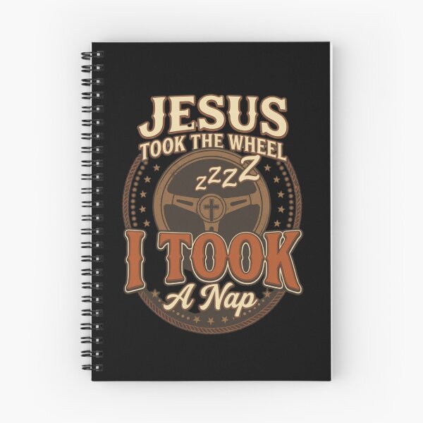 Item preview, Funny Christian Nap Shirt – Jesus Took The Wheel Retro Faith Design designed and sold by ArtsBorn2Create.