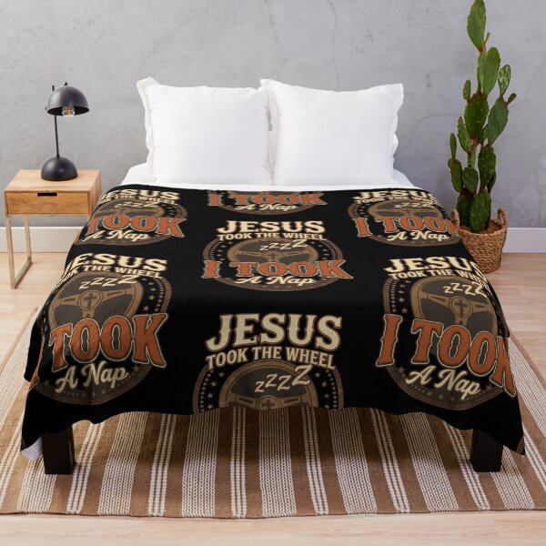 Item preview, Funny Christian Nap Shirt – Jesus Took The Wheel Retro Faith Design designed and sold by ArtsBorn2Create.
