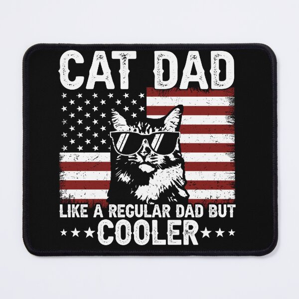 Item preview, Cat Dad Like A Regular Dad But Cooler Patriotic Father Cat Lover designed and sold by 76Valeria.