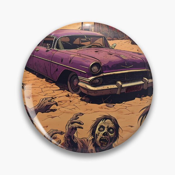 Item preview, ROUTE 666 - Vintage Zombie Apocalypse Art designed and sold by Modern Nest Art.