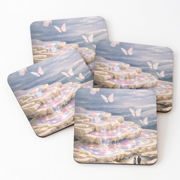 Item preview, Magical Radiant Pools and Flying Butterflies designed and sold by MIArt Studio.