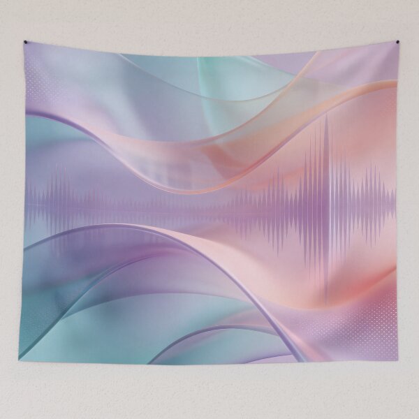 Item preview, Pastel Abstract Soundwave Organic Flow designed and sold by Paulocdias.