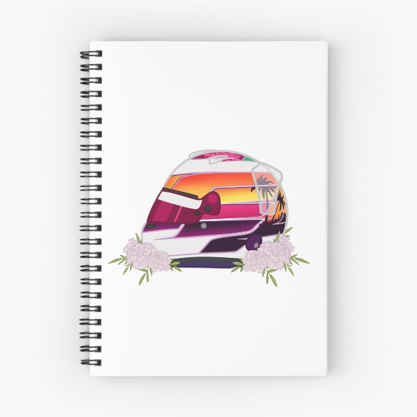 Item preview, Gabriel Bortoleto 2026 Miami Helmet With Flowers  designed and sold by OriDraws.