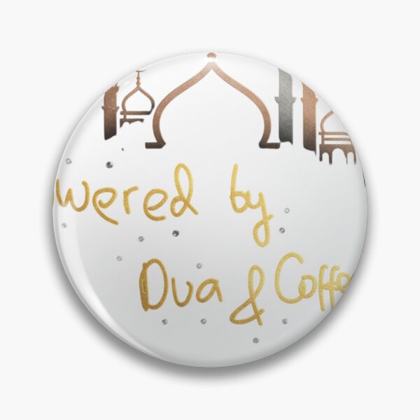 Item preview, Powered by Dua and Coffee – Faith, Motivation & Muslimah Lifestyle Inspiration designed and sold by Blessedhalal.
