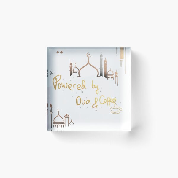 Item preview, Powered by Dua and Coffee – Faith, Motivation & Muslimah Lifestyle Inspiration designed and sold by Blessedhalal.
