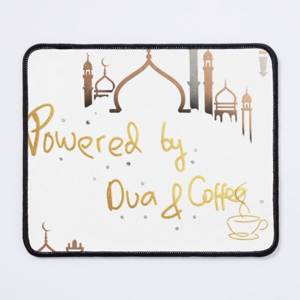 Item preview, Powered by Dua and Coffee – Faith, Motivation & Muslimah Lifestyle Inspiration designed and sold by Blessedhalal.