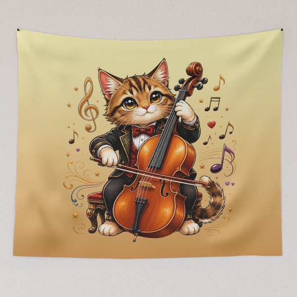 Item preview, Cat Cello designed and sold by skkyfaithArtz.