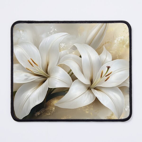 Item preview, Ivory Lilies with Golden Shine designed and sold by daila70.