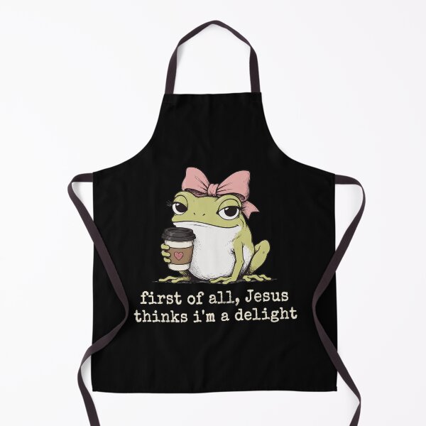 Item preview, First of All Jesus Thinks I'm A Delight Frog Meme 2 designed and sold by OndaLifeCo.