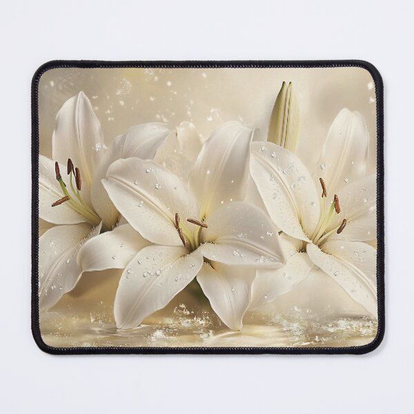 Item preview, Luminous Lilies in Champagne Gold designed and sold by daila70.