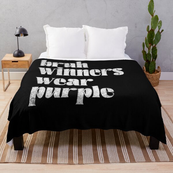 Item preview, Bruh Winners Wear Purple Funny Quote Gen Z Winning Slang designed and sold by JonesFlora2025.