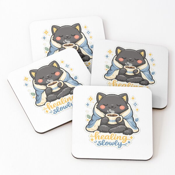Item preview, Healing Slowly Black Cat Coffee Design designed and sold by Naviora.