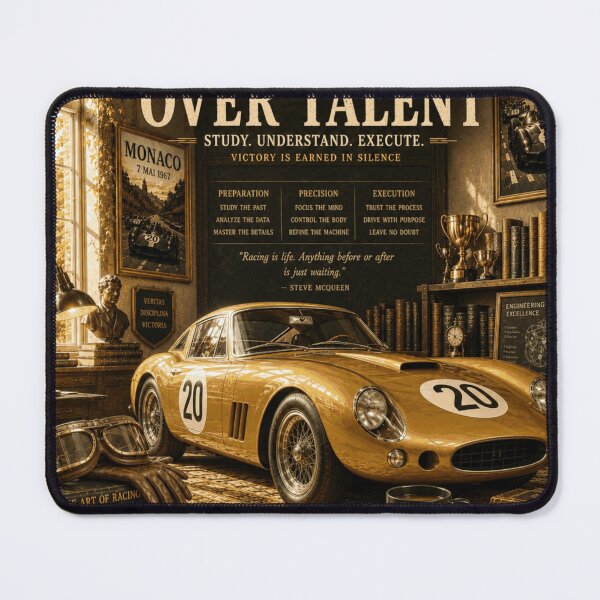 Item preview, Discipline Over Talent – Dark Academia Motorsport Racing designed and sold by Dusk & Dawn Apparel.