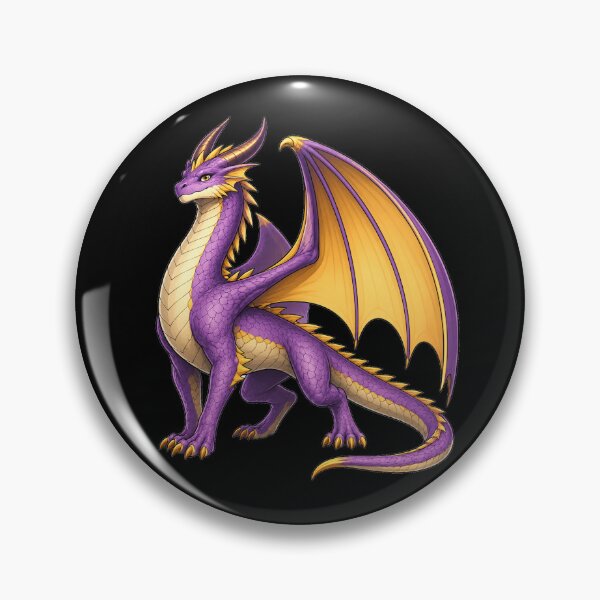 Item preview, Purple and Gold Adult Dragon Fantasy Art | Regal Dragon Illustration designed and sold by Hatchling Hollow.
