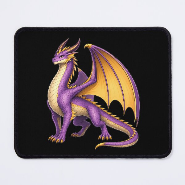 Item preview, Purple and Gold Adult Dragon Fantasy Art | Regal Dragon Illustration designed and sold by Hatchling Hollow.