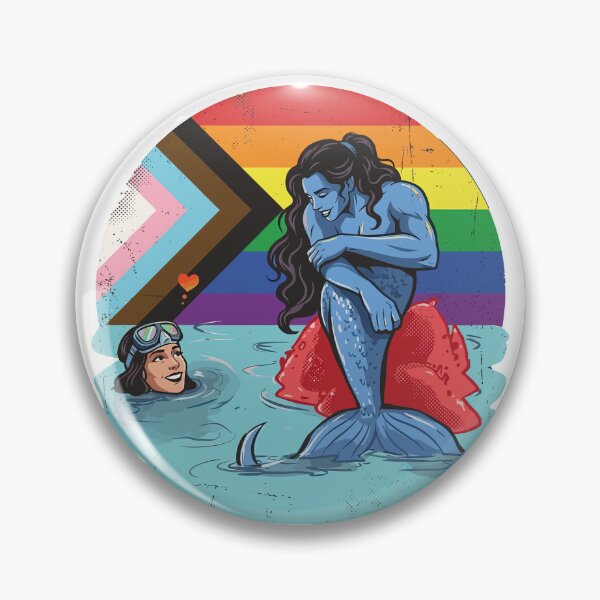 Item preview, Mermaid and Diver Girl Love Progress Pride LGBTQ Shirt designed and sold by What you are is Beautiful.