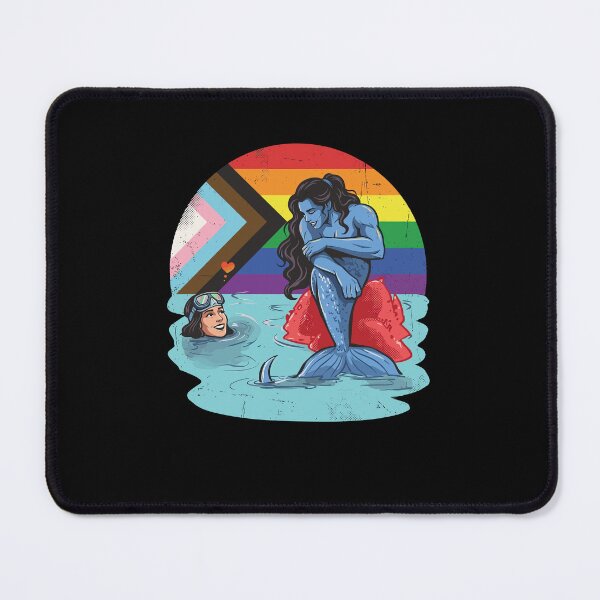 Item preview, Mermaid and Diver Girl Love Progress Pride LGBTQ Shirt designed and sold by What you are is Beautiful.