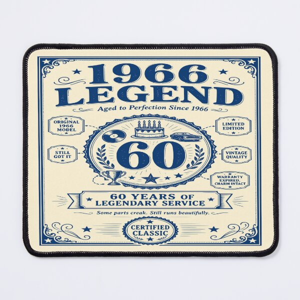 Item preview, 1966 Legend 60th Birthday Blueprint designed and sold by 89shirts.