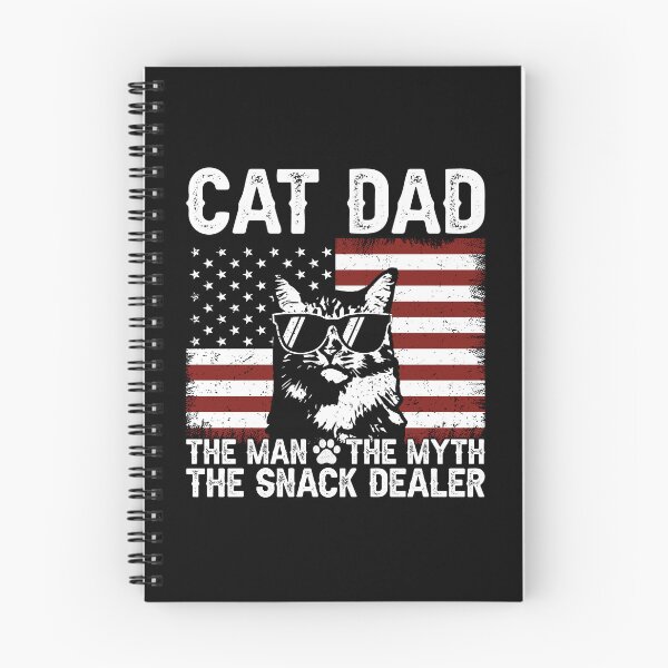 Item preview, Cat Dad The Man The Myth The Snack Dealer Patriotic Father Cat Lover designed and sold by 76Valeria.