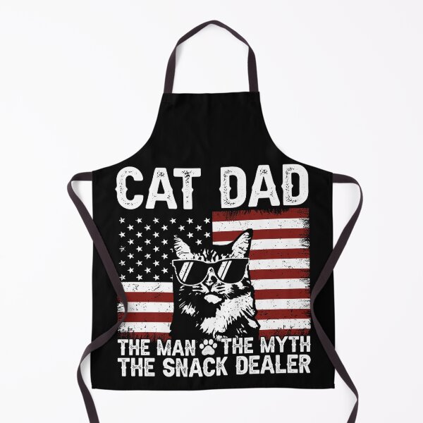 Item preview, Cat Dad The Man The Myth The Snack Dealer Patriotic Father Cat Lover designed and sold by 76Valeria.