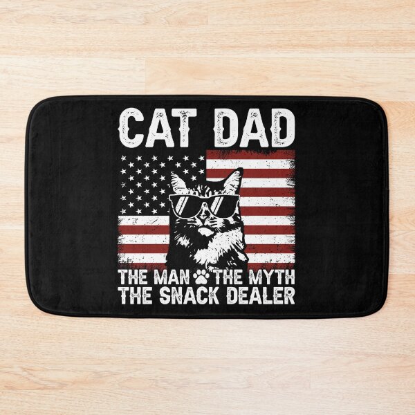 Item preview, Cat Dad The Man The Myth The Snack Dealer Patriotic Father Cat Lover designed and sold by 76Valeria.