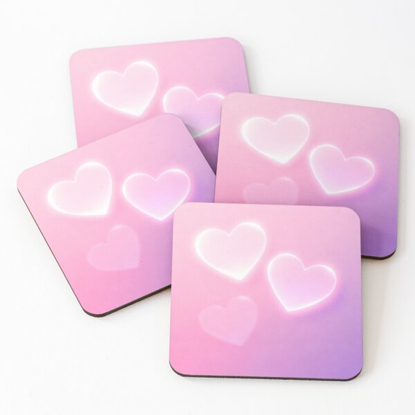 Item preview, Dreamy Glowing Pastel Hearts Gradient designed and sold by Paulocdias.