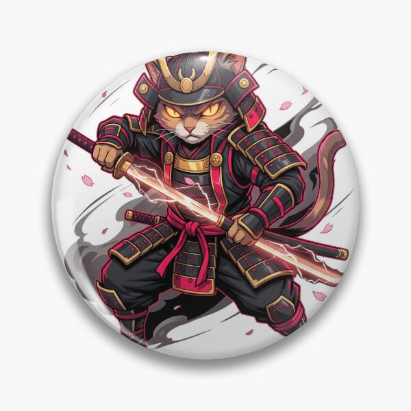 Item preview, Puss in Boots But Make It Bushido Cat Samurai designed and sold by The Quiet Thicket.