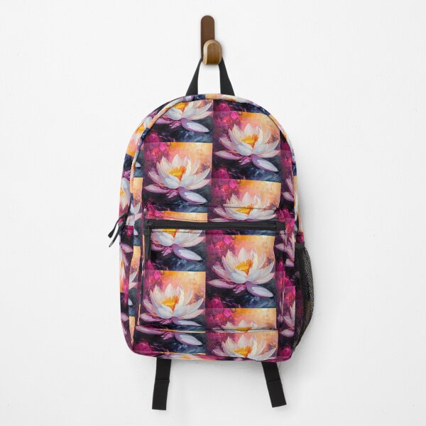 Item preview, Impasto White Lotus Sunset Artwork  designed and sold by NivyasArtistry.