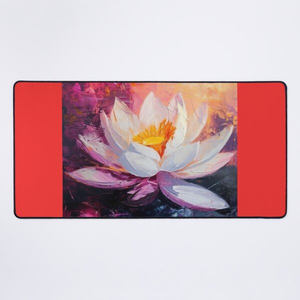 Item preview, Impasto White Lotus Sunset Artwork designed and sold by NivyasArtistry.